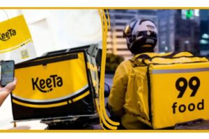Novas plataformas de delivery de comida, keeta e 99food.